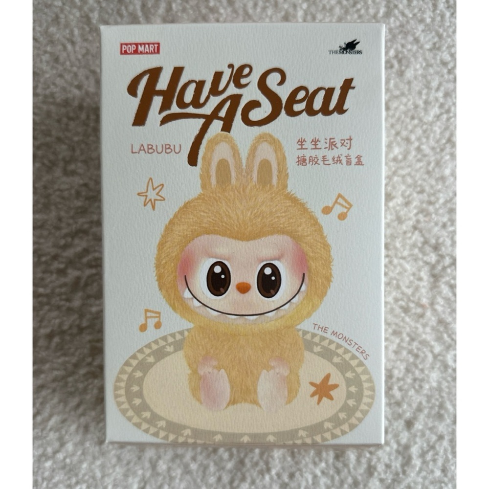 RARE Secret DuoDuo Labubu- AUTHENTIC - Have a Seat Vinyl Plush Blind Box NWT - Picture 3 of 6